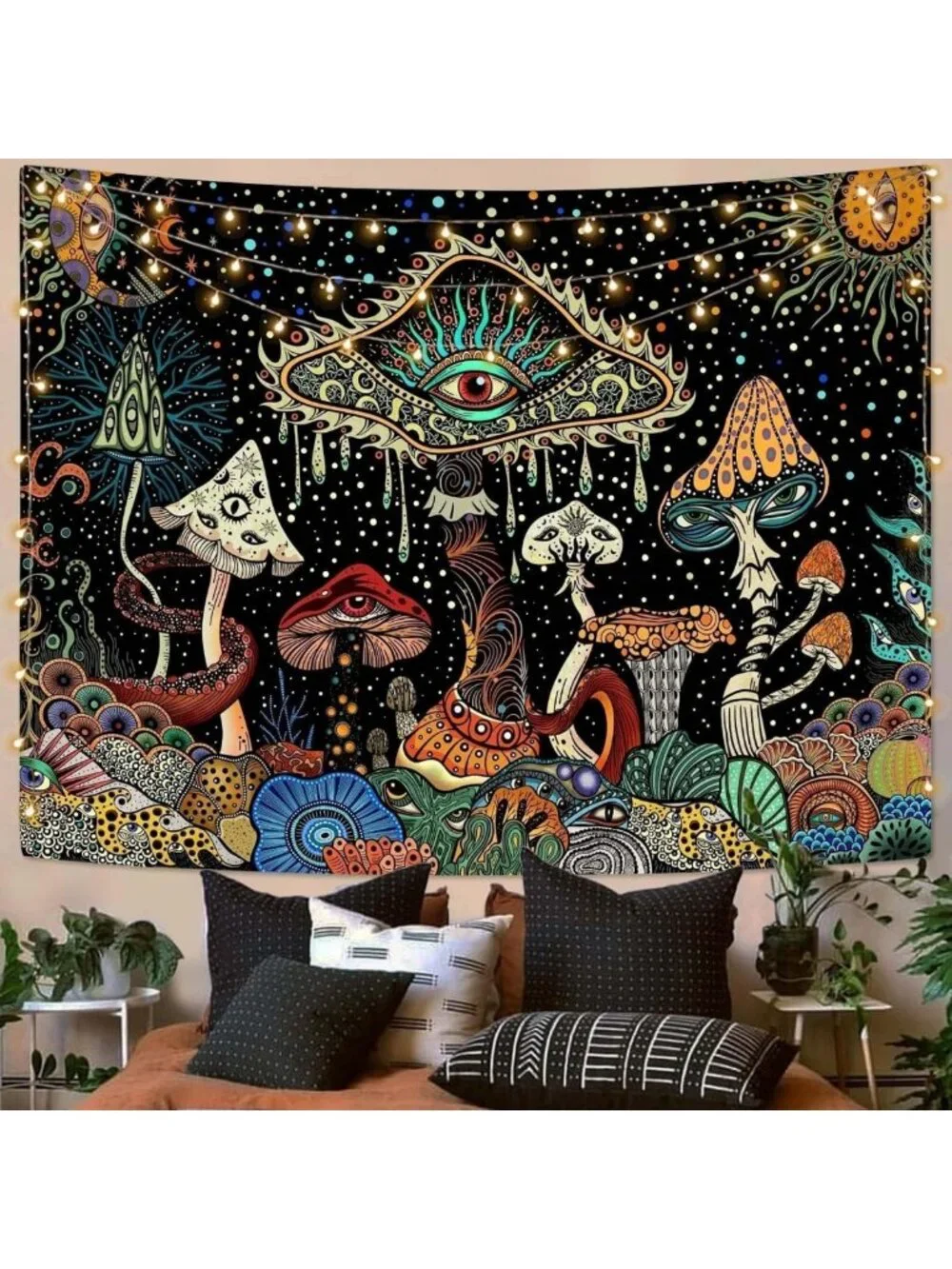 Cute Mushroom Tapestry | Aesthetic Wall Hanging for Bedroom & Dorm Decor 60